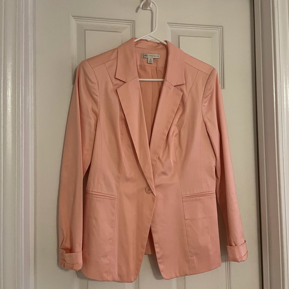 Pink blazer, worn maybe twice, great condition
